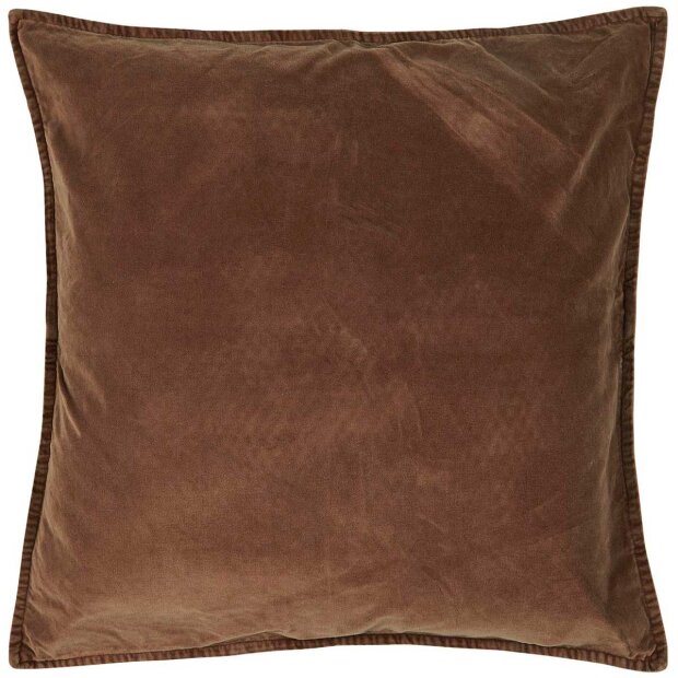 IB LAURSEN - PUDE VELOUR INK. FYLD 50X50 CM | CHOCOLATE