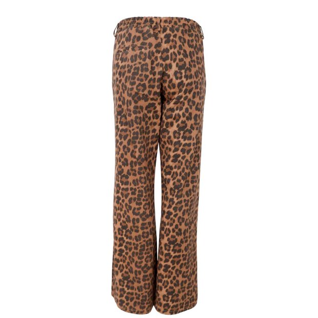 BLACK COLOUR - ABBIE BOX STRETCH BUKSER | LEOPARD