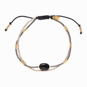 A BEAUTIFUL STORY - FEELING BLACK ONYX ARMBÅND