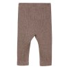 FIXONI - LEGGINGS MELANGE RIB | DEEP TAUPE