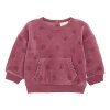 MINYMO - SWEATSHIRT I VELOUR | DECO ROSE