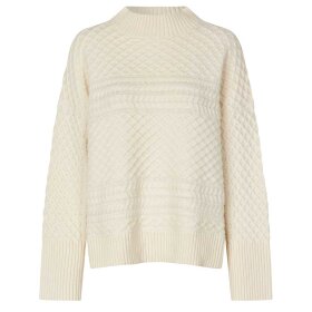 SECOND FEMALE - GLAVIA KNIT M/TURTLENECK | SNOW WHITE