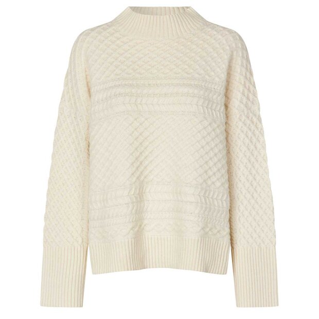 SECOND FEMALE - GLAVIA KNIT M/TURTLENECK | SNOW WHITE