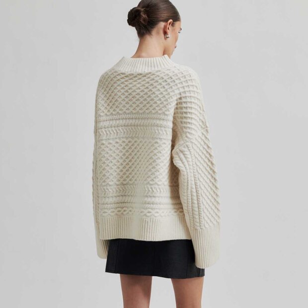 SECOND FEMALE - GLAVIA KNIT M/TURTLENECK | SNOW WHITE