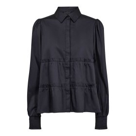 LEVETE ROOM - ISLA SOLID 95 SKJORTE | NAVY