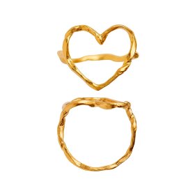 STINE A - FUNKY HEART RING | FORGYLDT