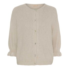 MARTA DU CHATEAU - JULIANA CARDIGAN | BEIGE