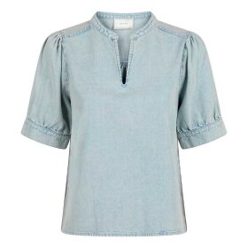 NEO NOIR - TALJA DENIM BLUSE | STONEWASH