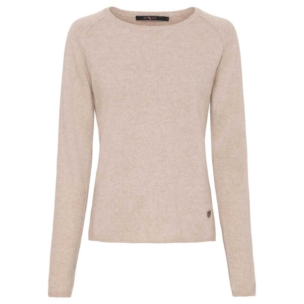 BTF CPH - CASHMERE PULLOVER | OAT BEIGE MELANGE