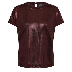 MOS MOSH - NIVOLA METALLIC T-SHIRT | RUM RAISIN