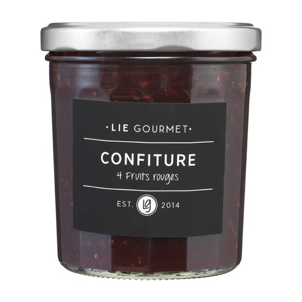 LIE GOURMET - MARMELADE M/4 RØDE BÆR 370G