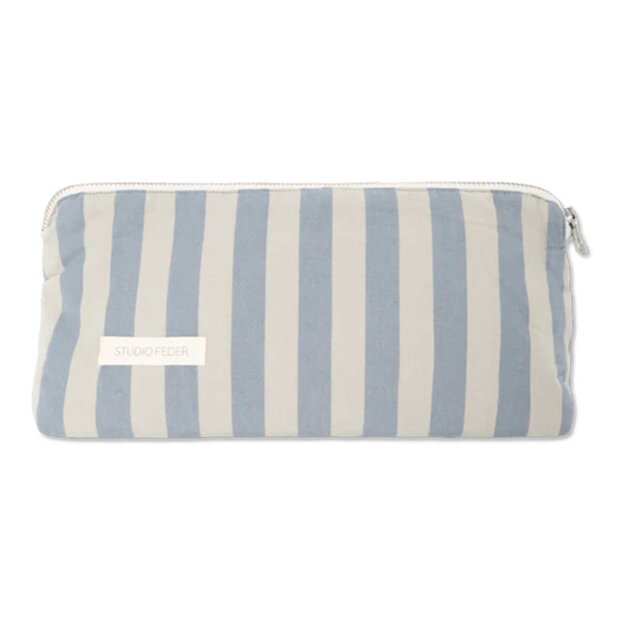 STUDIO FEDER - CELIA MINI TOILETTASKE 30X10X10 CM | PALE BLUE STRIPE