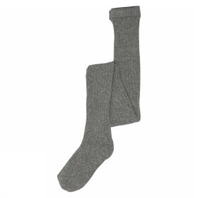 MP STRØMPER - STRØMPEBUKSER COTTON RIB | GREY MELANGE