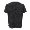 BLACK COLOUR - ZELDA S/S LEO T-SHIRT | GRÅ LEOPARD