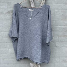 CABANA LIVING - BILLOU OVERSIZED BLUSE | GRIGIO MEDIO