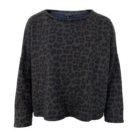 BLACK COLOUR - ZELDA SWEATSHIRT | GRÅ LEOPARD