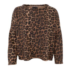 BLACK COLOUR - ZELDA SWEATSHIRT | LEOPARD