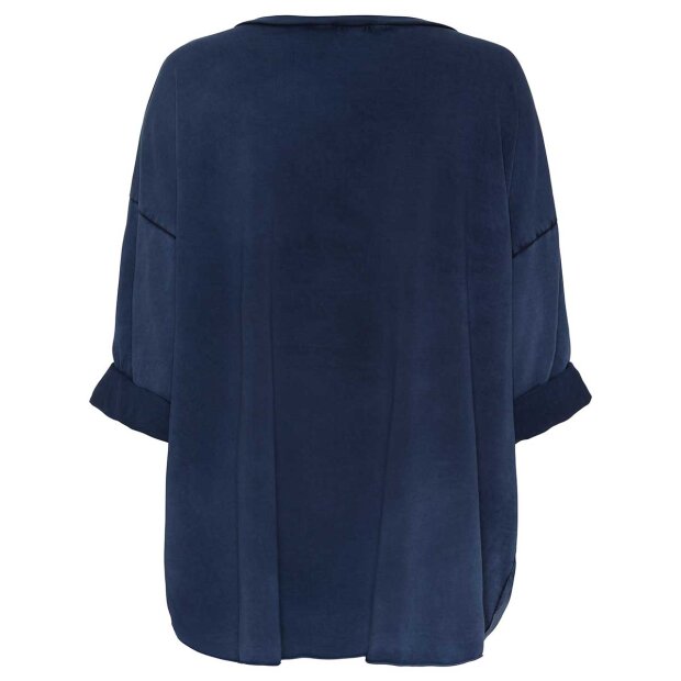 MARTA DU CHATEAU - LORA BLUSE | NAVY