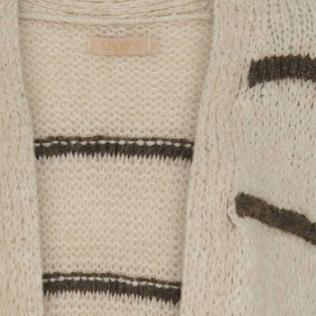 MARTA DU CHATEAU - SIMONE CARDIGAN | BEIGE/FANGO