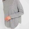 DAVIDA - CURVED CASHMERE SWEATER | LYS GRÅ