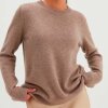 DAVIDA - CASHMERESWEATER M/RUND HALS | MINK