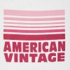 AMERICAN VINTAGE - YKOBOW T-SHIRT | HVID M/FUCHSIA PRINT