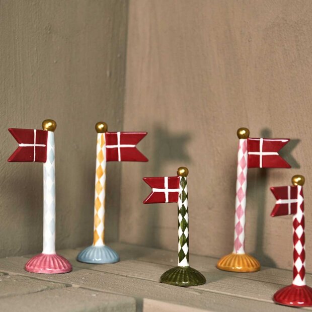 SPEEDTSBERG - KERAMIKFLAG HARLEQUIN 14 CM | GUL FOD