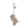 JELLYCAT - BASHFUL KANIN VEDHÆNG 8 CM - BEIGE