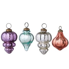 BUNGALOW - GALA JULEPYNT I GLAS 7-8 CM - 4 STK. | LUPINE