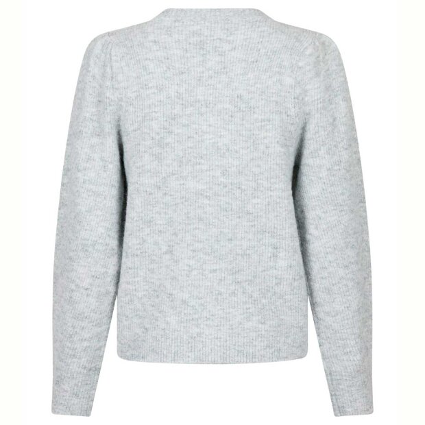 NEO NOIR - NUNA KNIT CARDIGAN | LIGHT GREY MELANGE