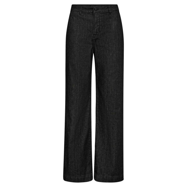 IVY COPENHAGEN - AUGUSTA FRENCH JEANS MEDUSA BLACK RINSE | SORT