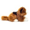 TEDDY HERMANN - LIGGENDE KAT FLERFARVET 20 CM