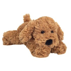 TEDDY HERMANN - LIGGENDE HUND 20 CM | LYSEBRUN