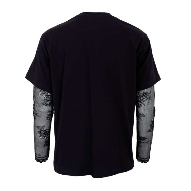 BLACK COLOUR - CLAY BLUSE M/BLONDEÆRMER | SORT