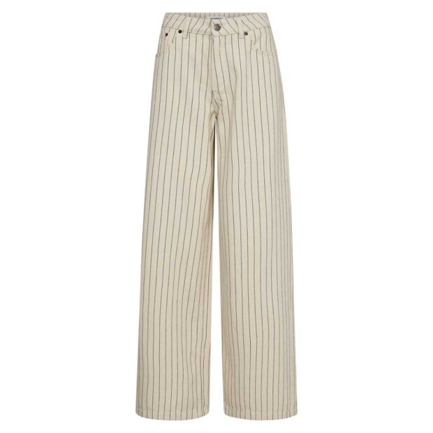 CO COUTURE - LIGHT PIN WIDE JEANS | BONE