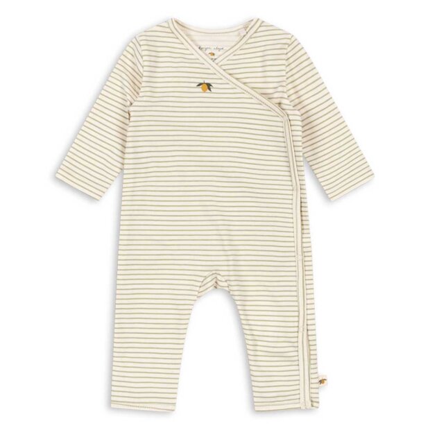 KONGES SLØJD - BASIS NEWBORN SPARKEDRAGT | TEA STRIPE