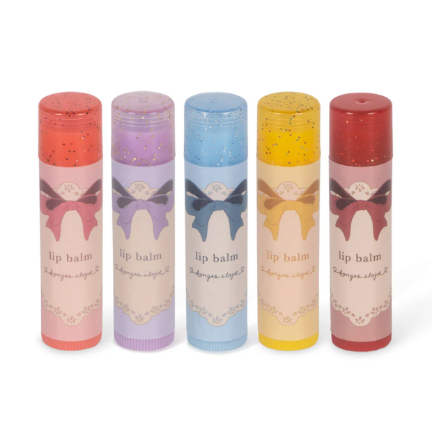 KONGES SLØJD - LIP BALM M/GLITTER - 5 STK.