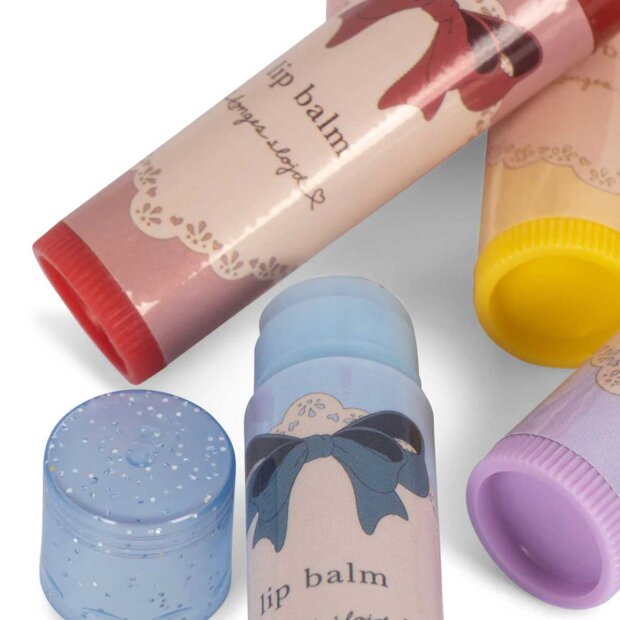 KONGES SLØJD - LIP BALM M/GLITTER - 5 STK.