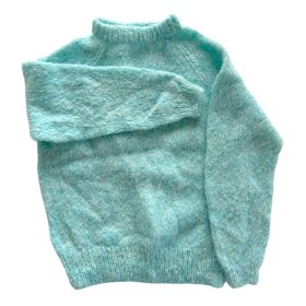 COFFEE BEANIES - IDA ALPACA SWEATER | AQUA