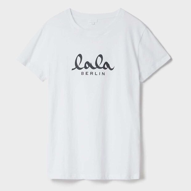 LALA BERLIN - CARA T-SHIRT | HVID/SORT