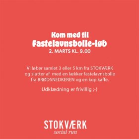 STOKVÆRK - SOCIAL RUN 2. MARTS 2025 | RØD/DAMEMODEL