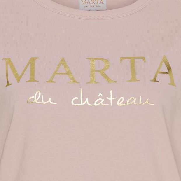 MARTA DU CHATEAU - JEANETTE T-SHIRT | OLD ROSE