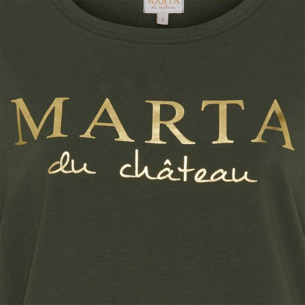 MARTA DU CHATEAU - JEANETTE T-SHIRT | MILITARY