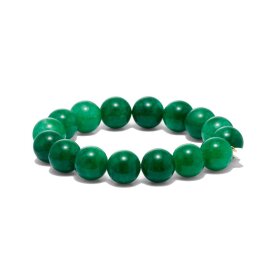 SOI - CHUNKY GRØN JADE ARMBÅND 12MM