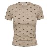 CO COUTURE - RITCHIE RIBBON T-SHIRT | BONE