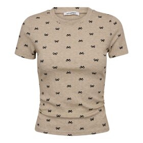 CO COUTURE - RITCHIE RIBBON T-SHIRT | BONE