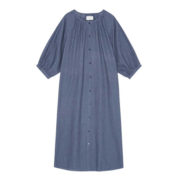 MOSHI MOSHI MIND - MAY SHIRTDRESS LINEN | SEA BLUE