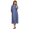 MOSHI MOSHI MIND - MAY SHIRTDRESS LINEN | SEA BLUE