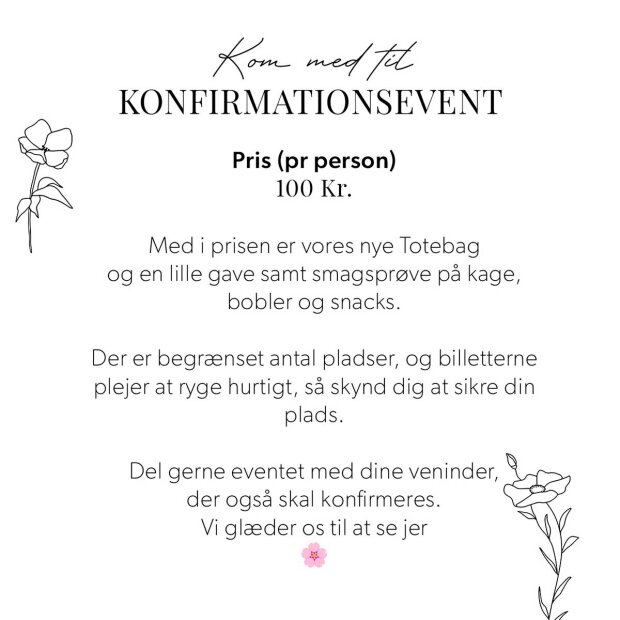 STOKVÆRK - KONFIRMATIONSEVENT 6. MARTS