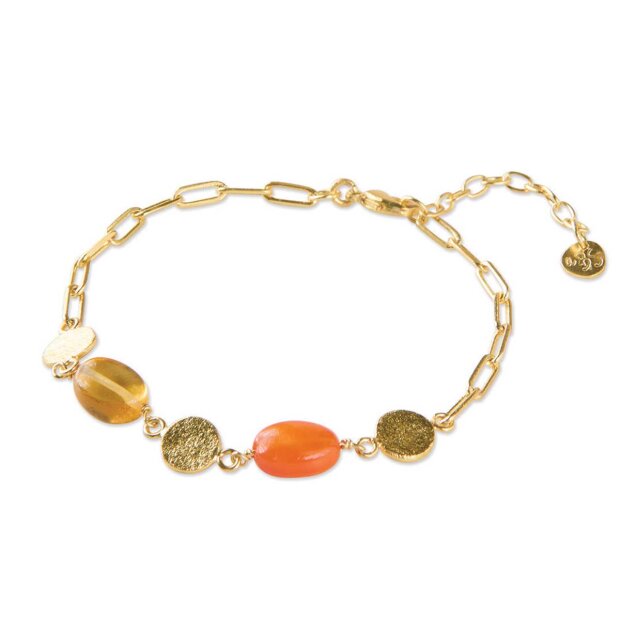 A BEAUTIFUL STORY - AESTHETIC CITRINE CARNELIAN ARMBÅND